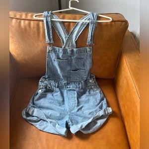 Free People Denim Overalls
